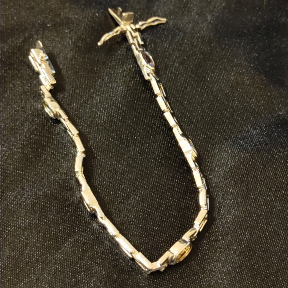 Italian Art deco sterling silver bracele